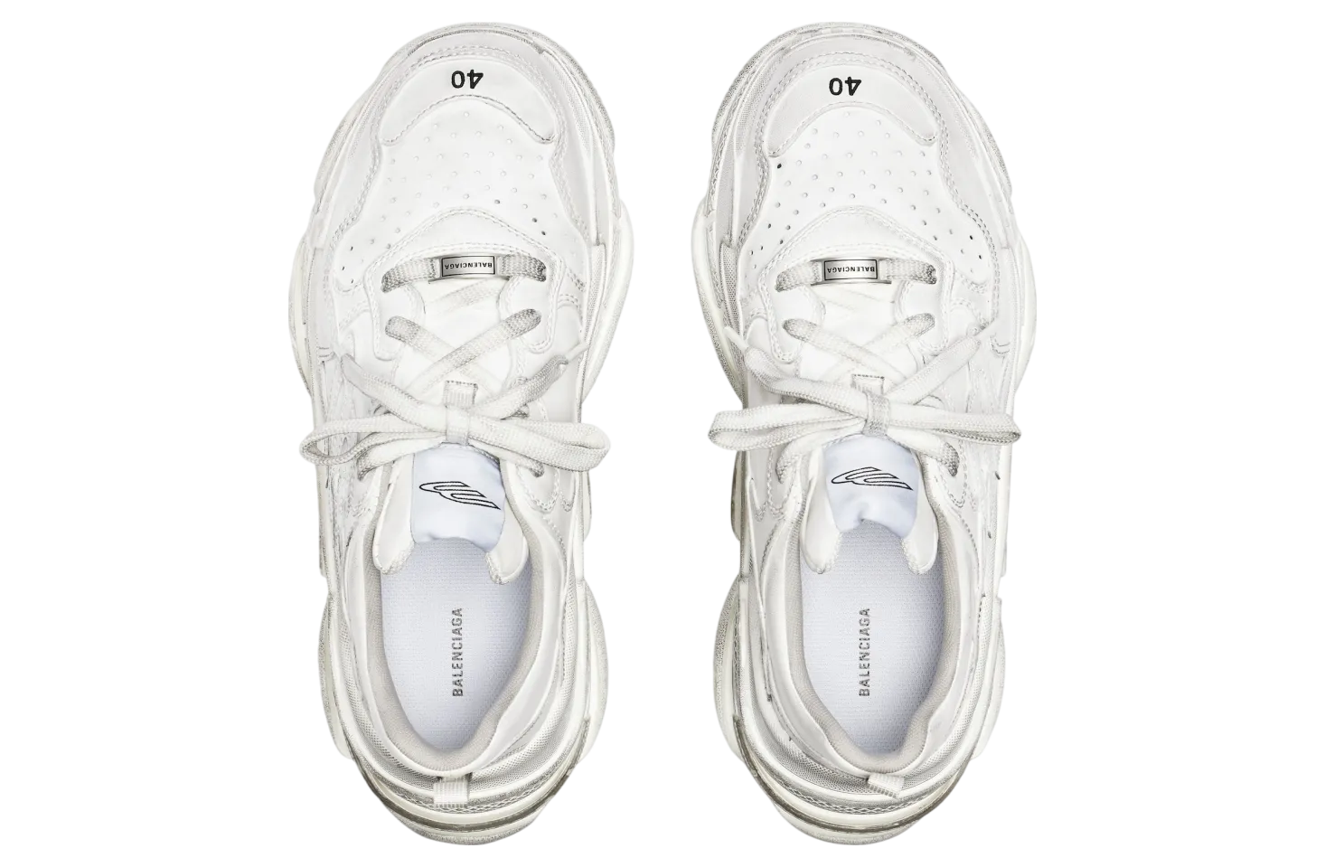 balenciaga triple s sporty white 4