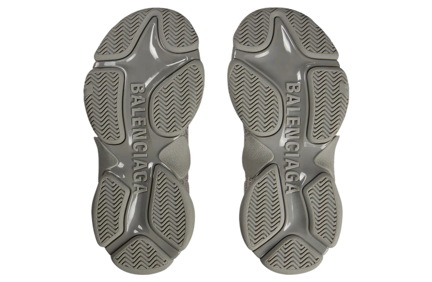 balenciaga triple s with rhinestones wmns dark grey 5