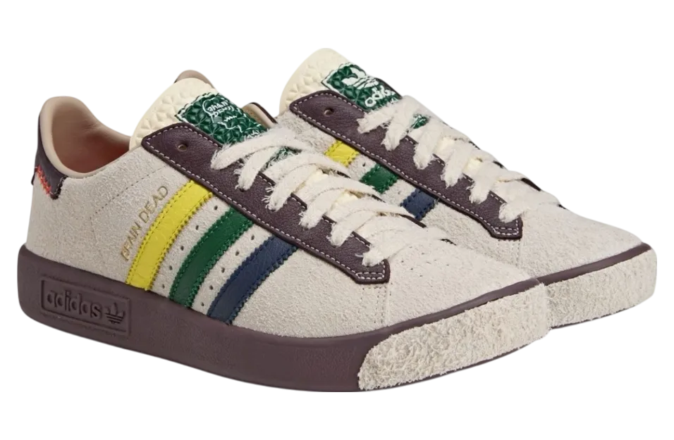 brain dead x adidas forest hills cream white 0