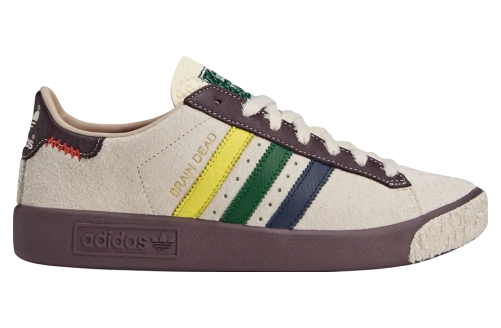 brain dead x adidas forest hills cream white