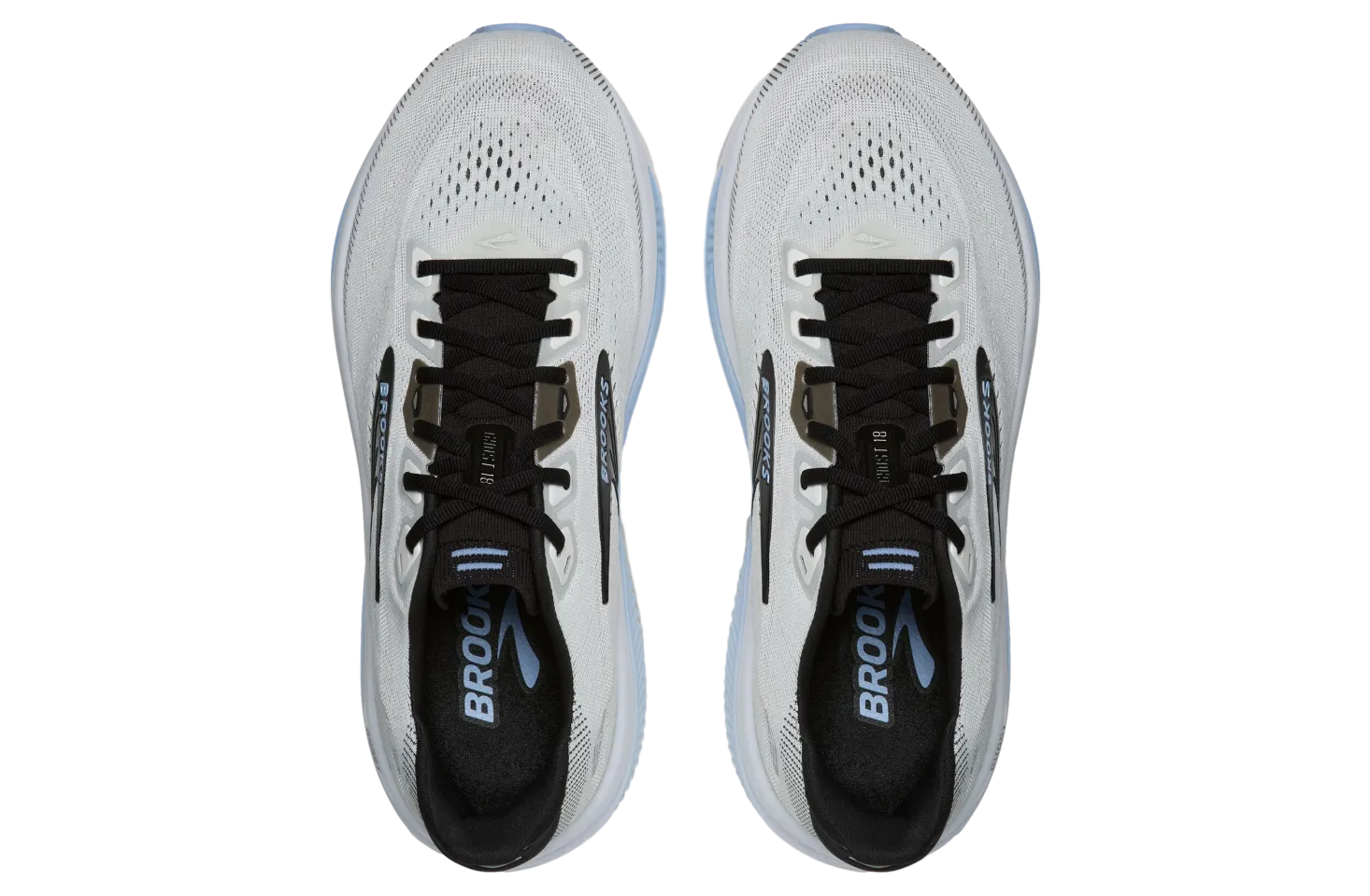 brooks ghost 18 white black 1