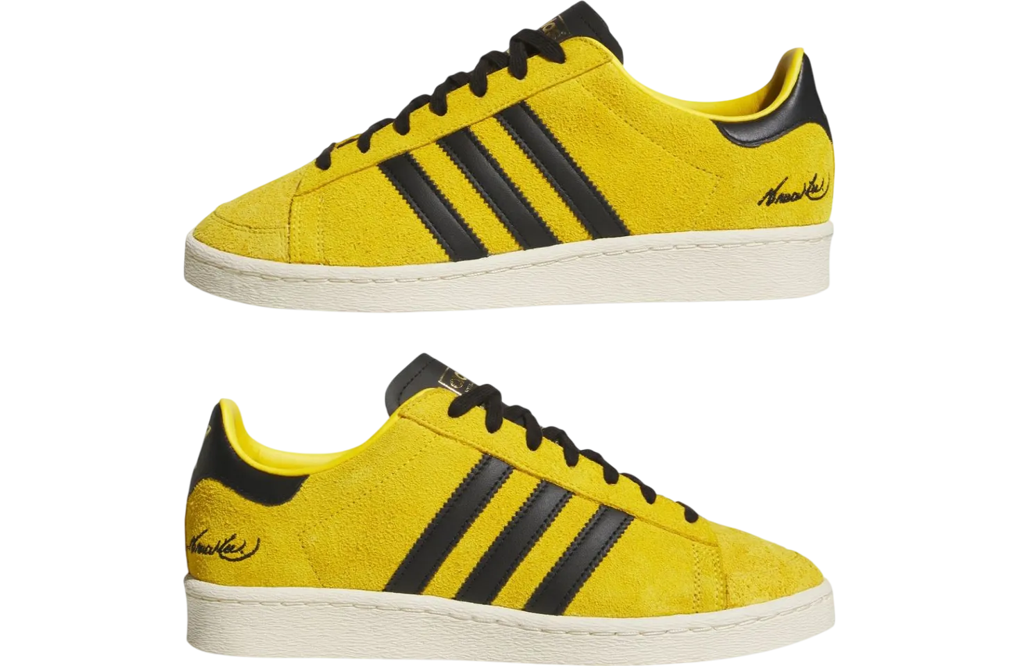 bruce lee x adidas jabbar low yellow black 8