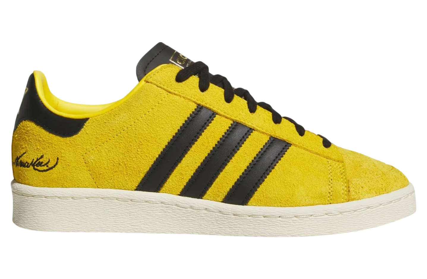 bruce lee x adidas jabbar low yellow black