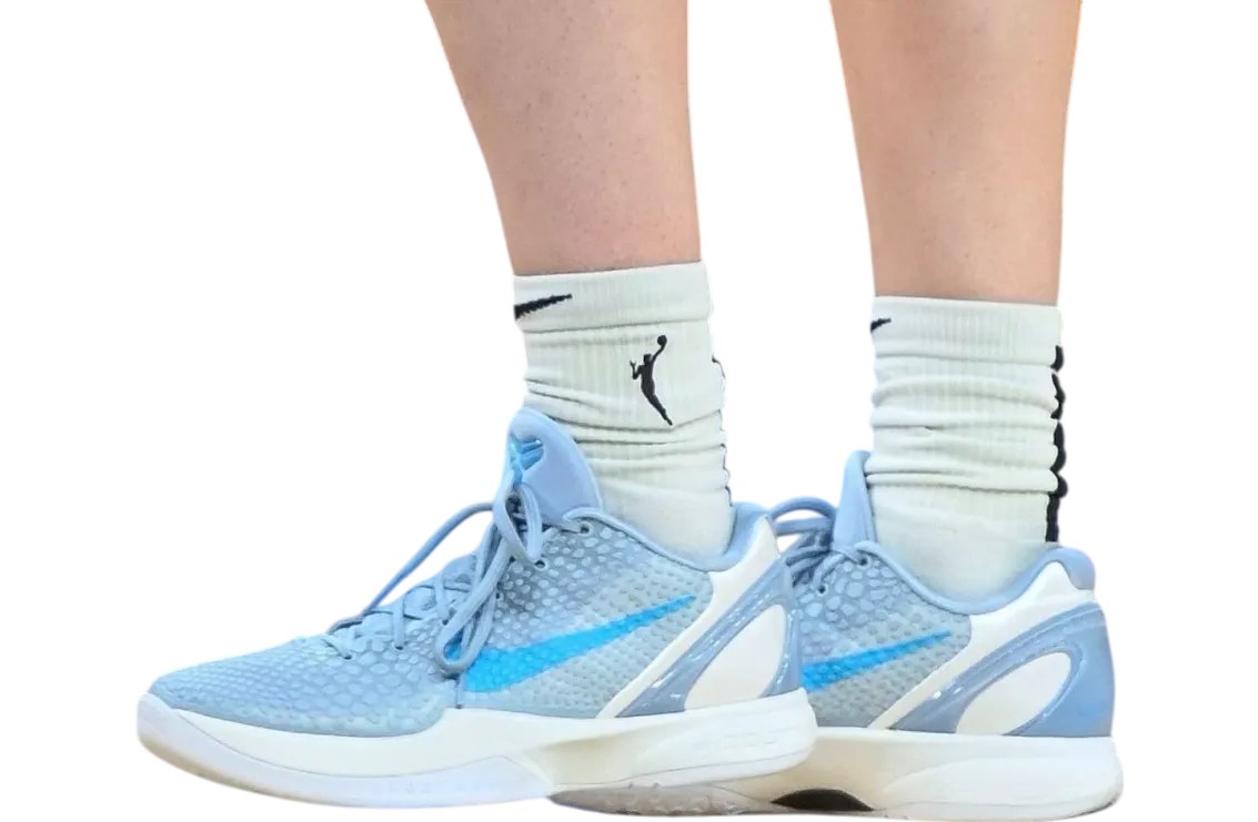 caitlin clark x nike kobe 6 protro light armory blue white 1