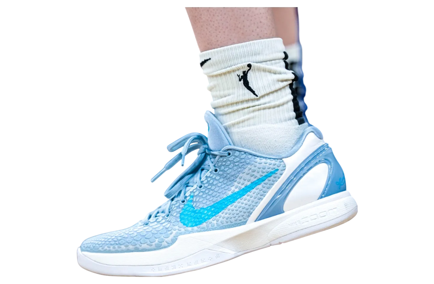 caitlin clark x nike kobe 6 protro light armory blue white