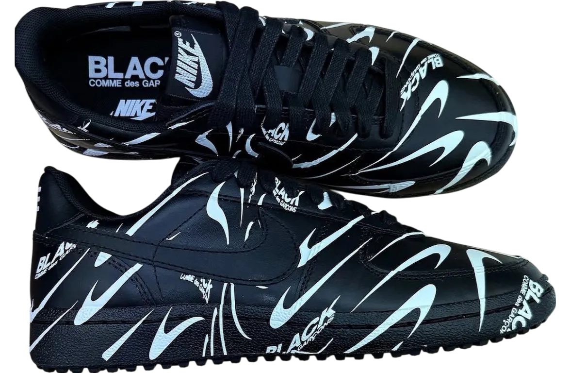 cdg black x nike field general 82 black white 0