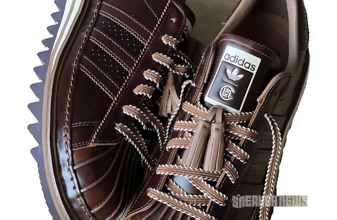 clot x adidas superstar wild brown 1