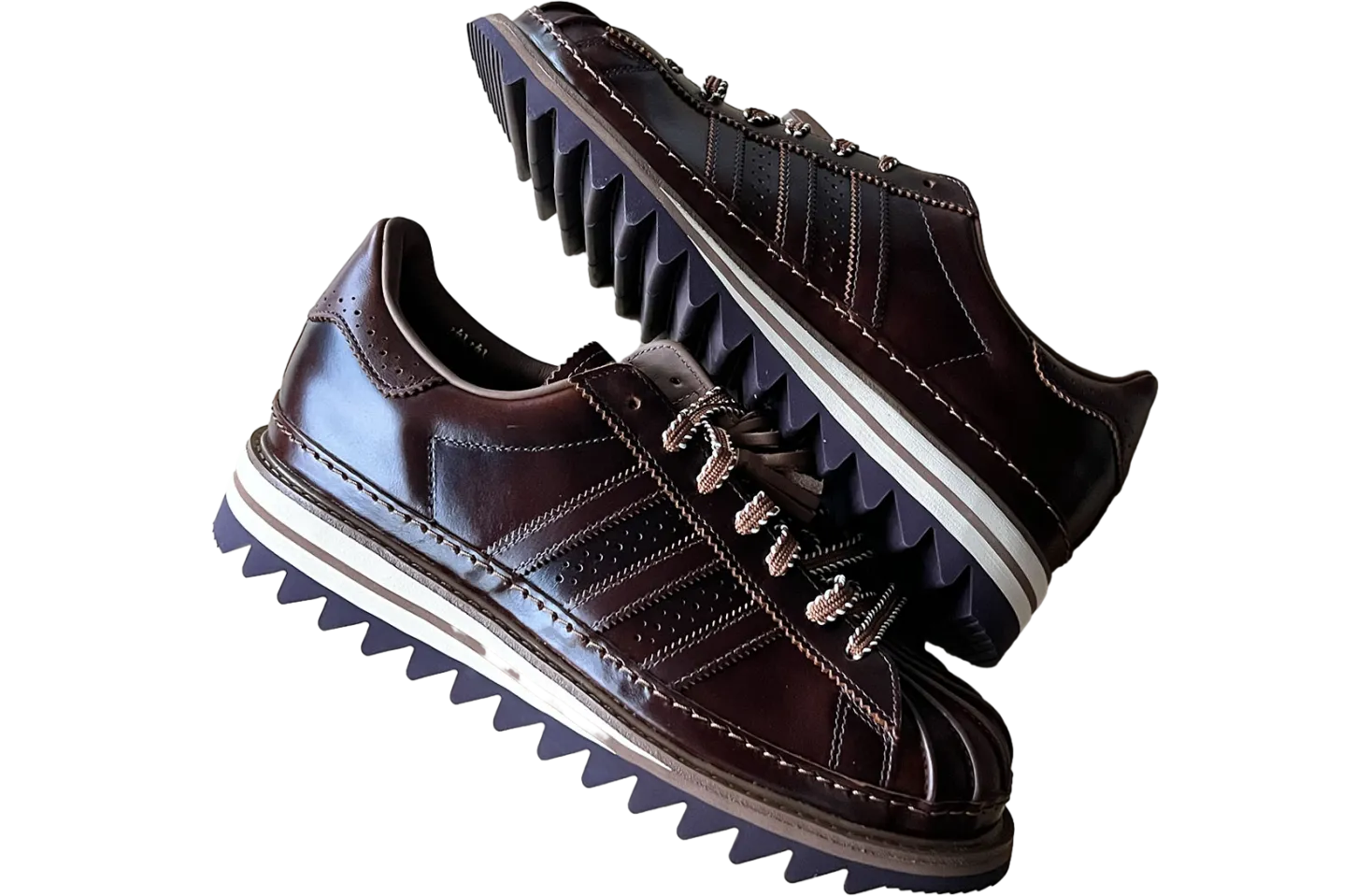 clot x adidas superstar wild brown 2