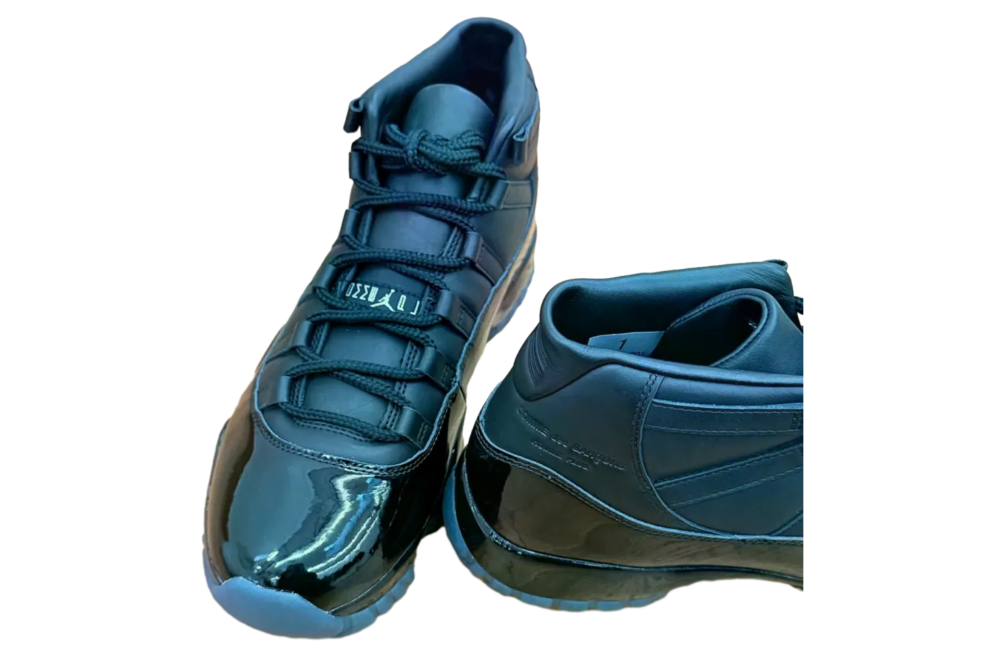 comme des garcons homme plus x air jordan 11 black white 4