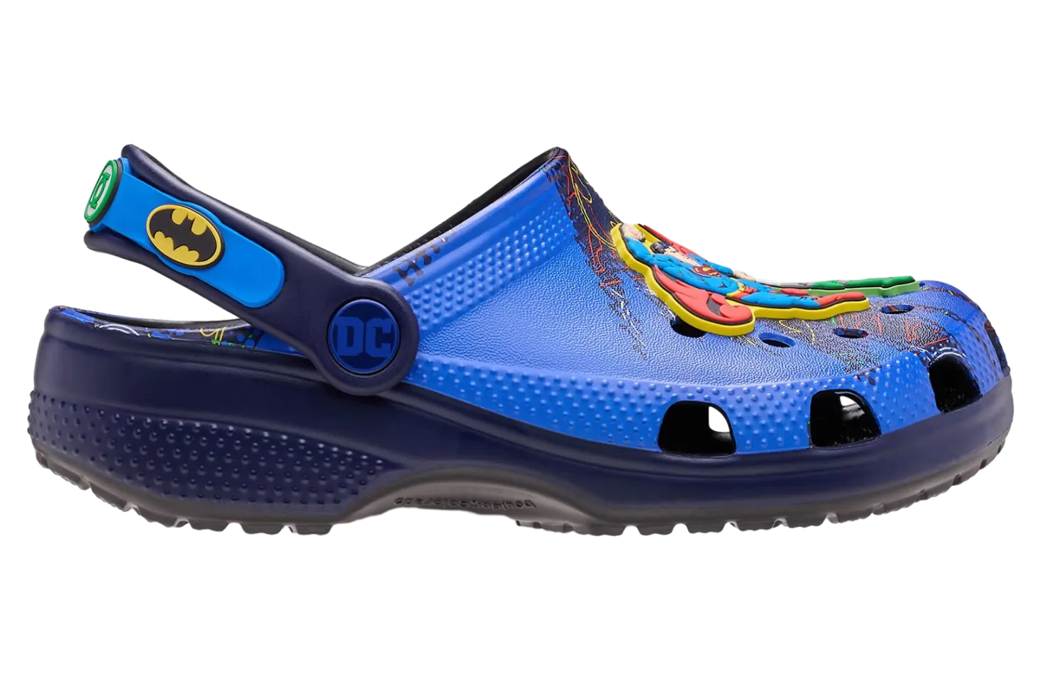 dc comics justice league x crocs classic clogs