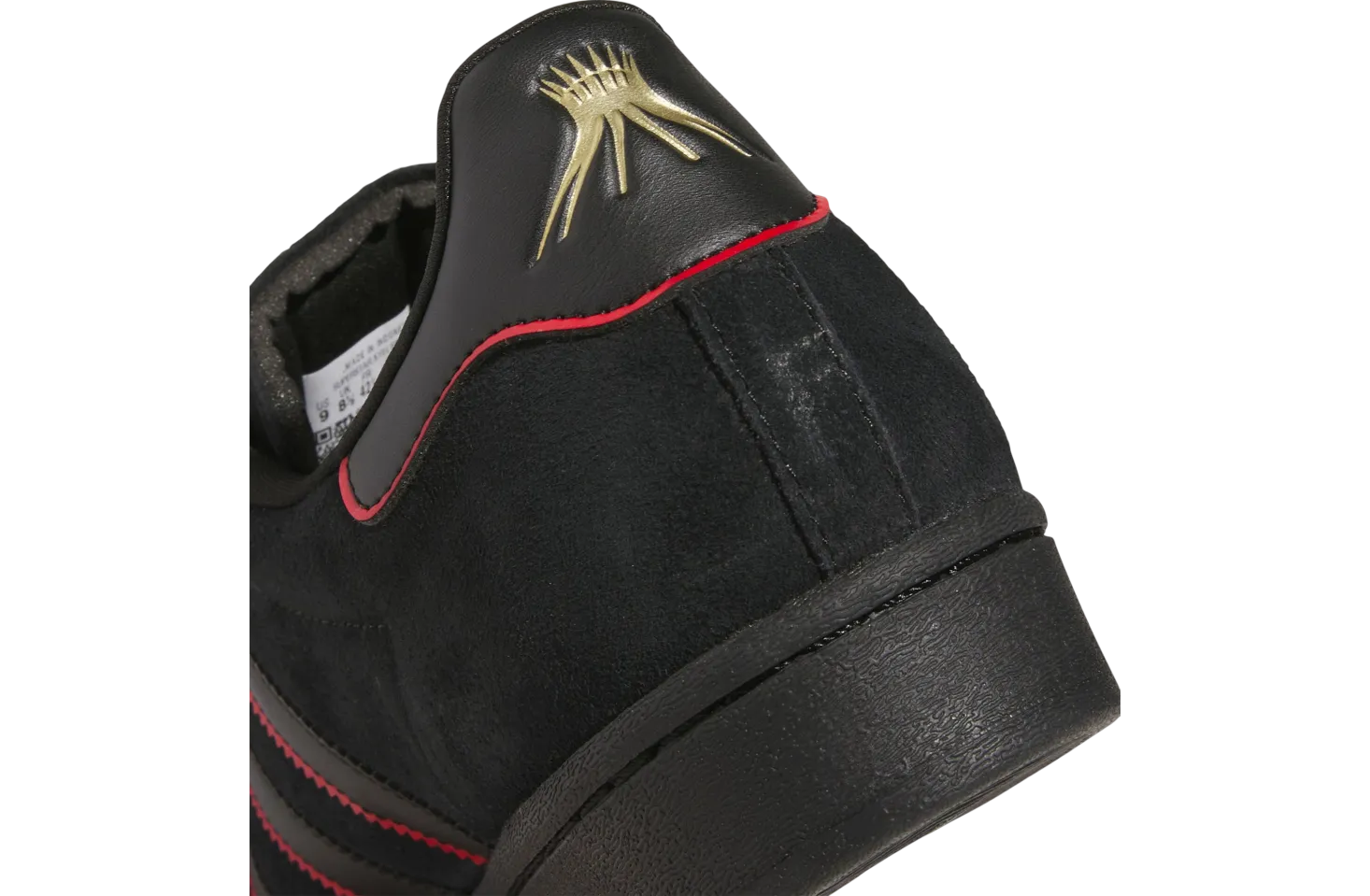 felipe gustavo x adidas superstar adv core black better scarlet 5