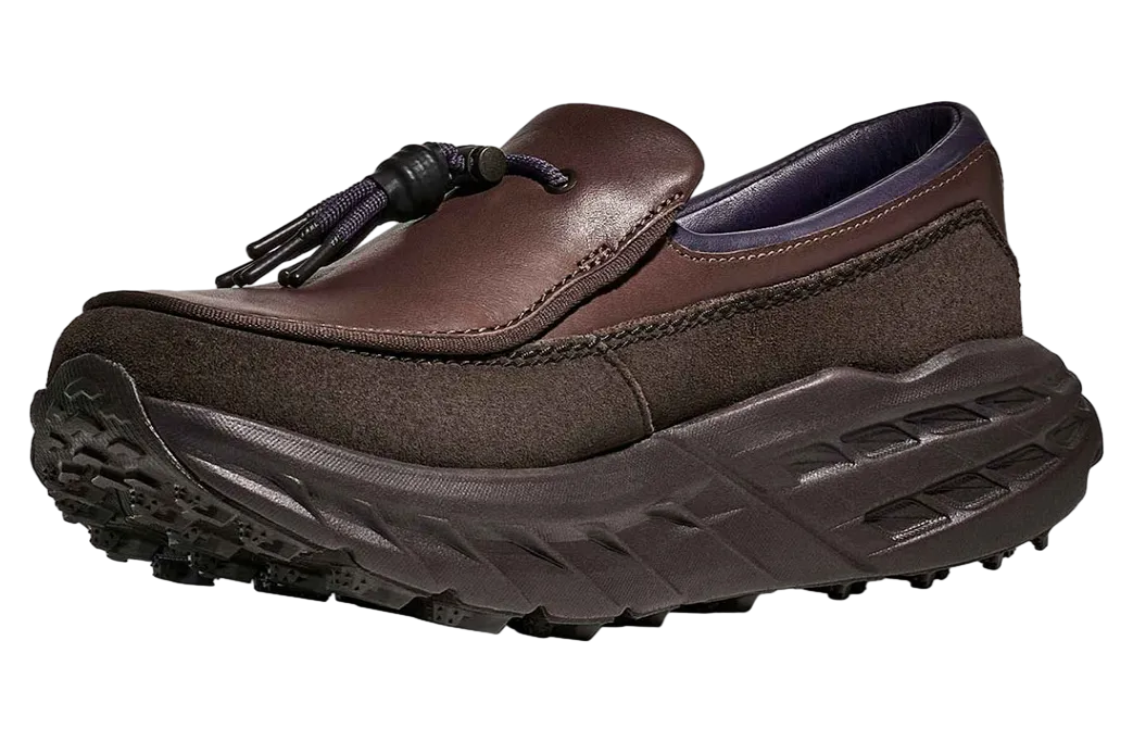 hoka speed loafer walnut 1