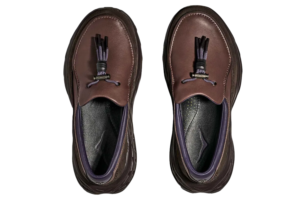 hoka speed loafer walnut 2