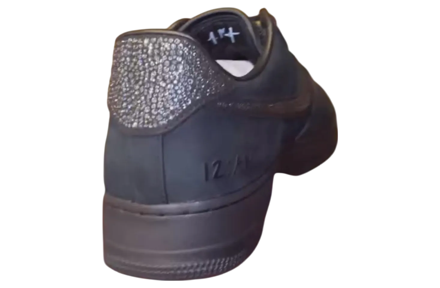 ja morant x nike air force 1 low luxe black metallic silver 1