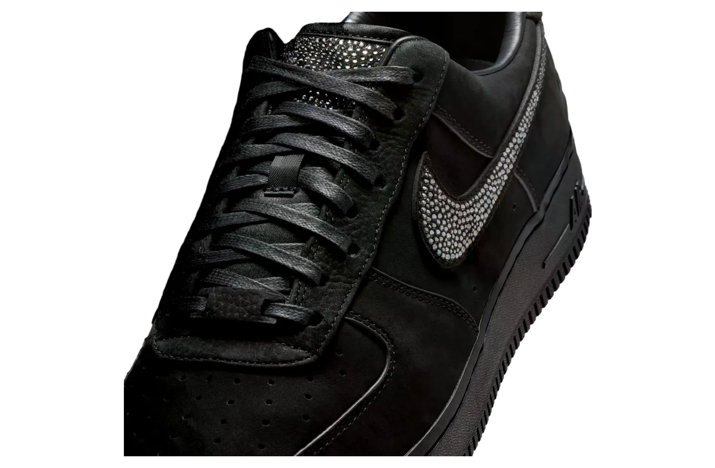 ja morant x nike air force 1 low luxe black metallic silver 6