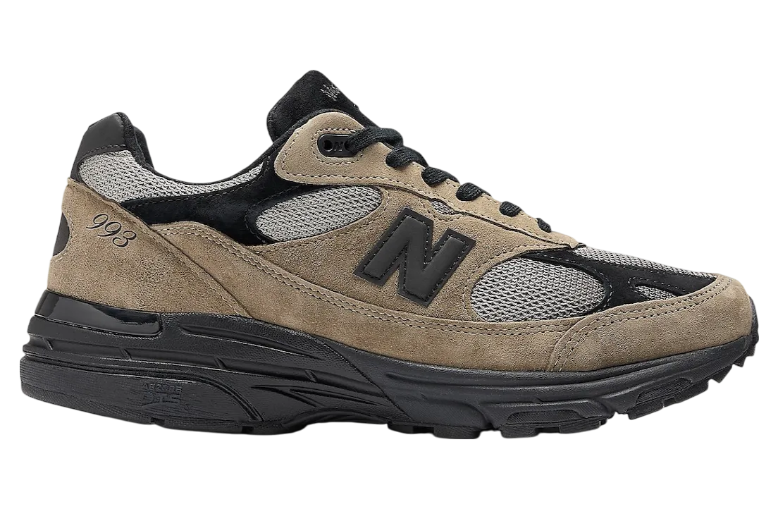jjjjound x new balance 993 military urban grey black