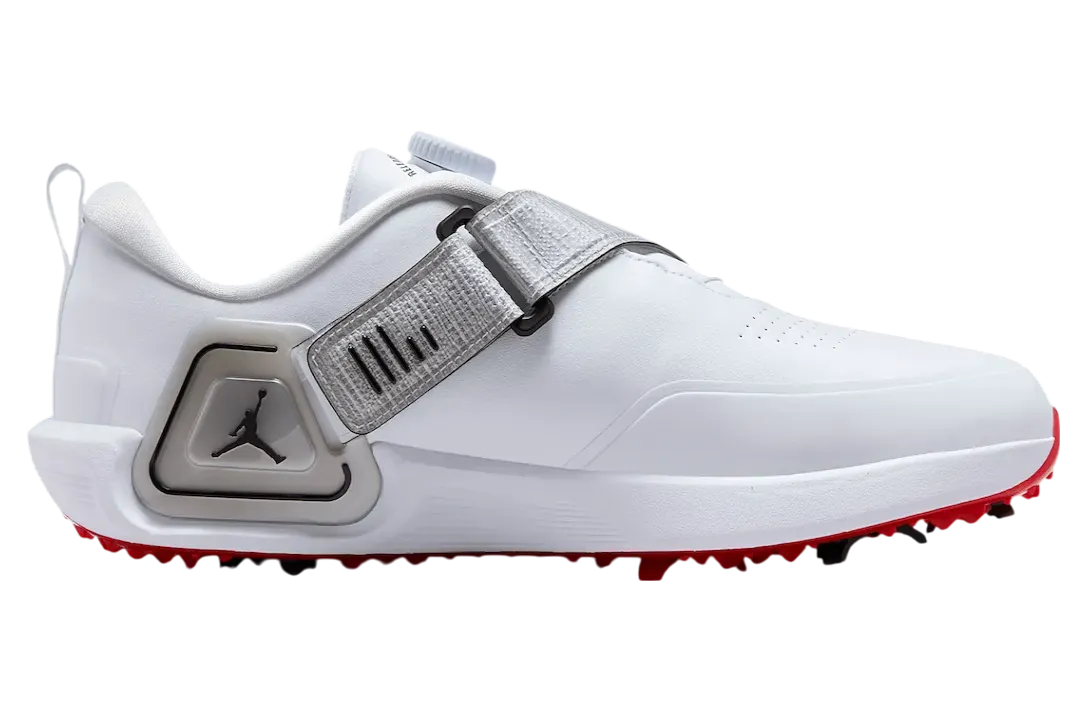 jordan air rev golf white metallic silver 1