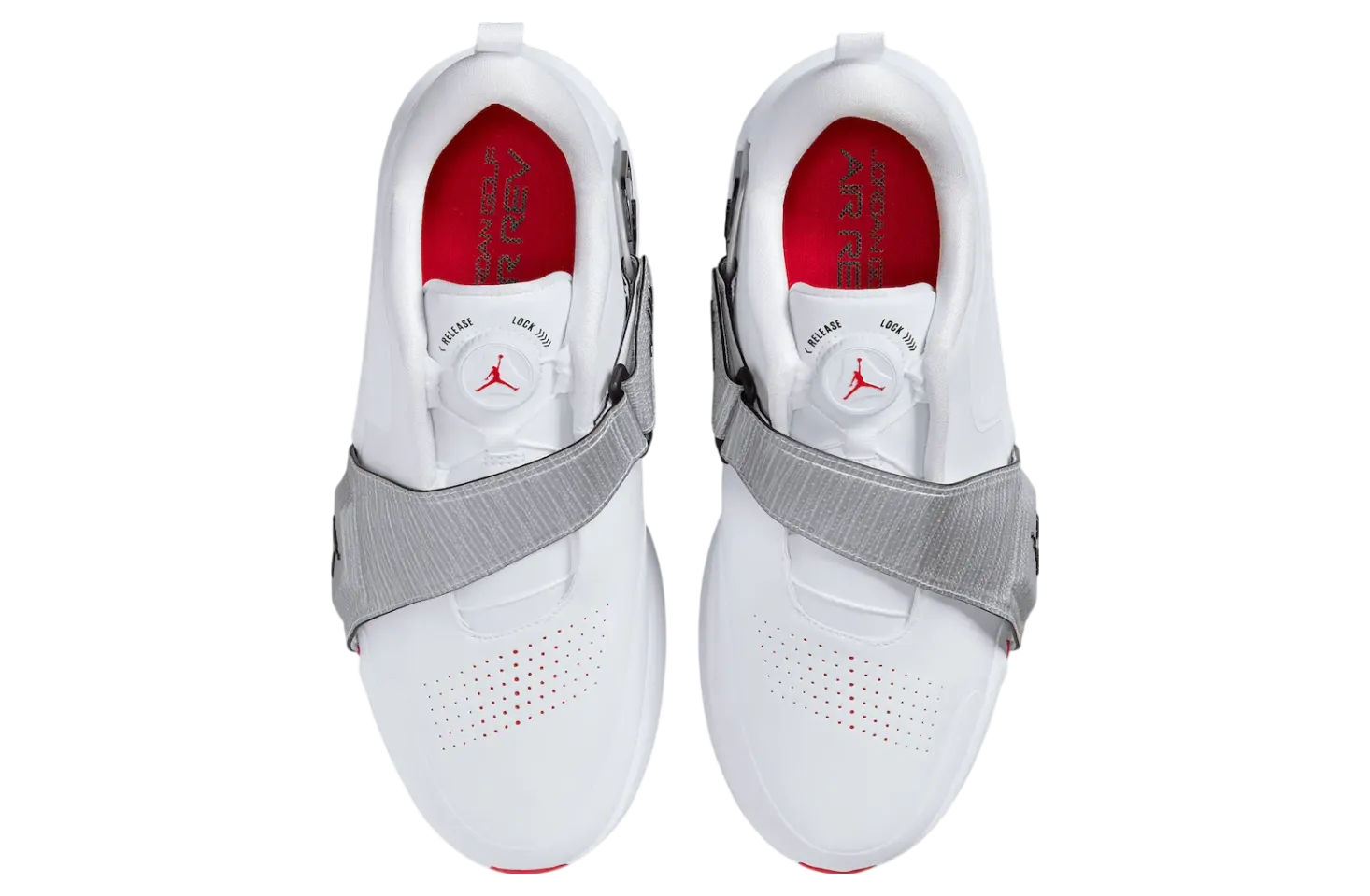 jordan air rev golf white metallic silver 2