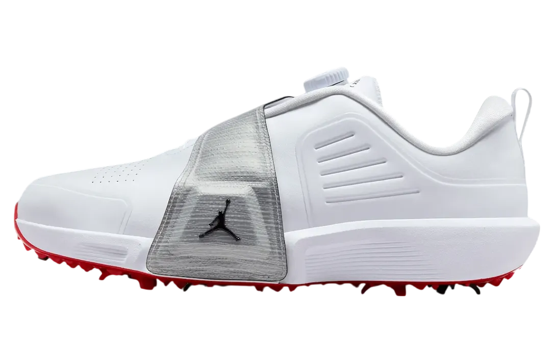 jordan air rev golf white metallic silver