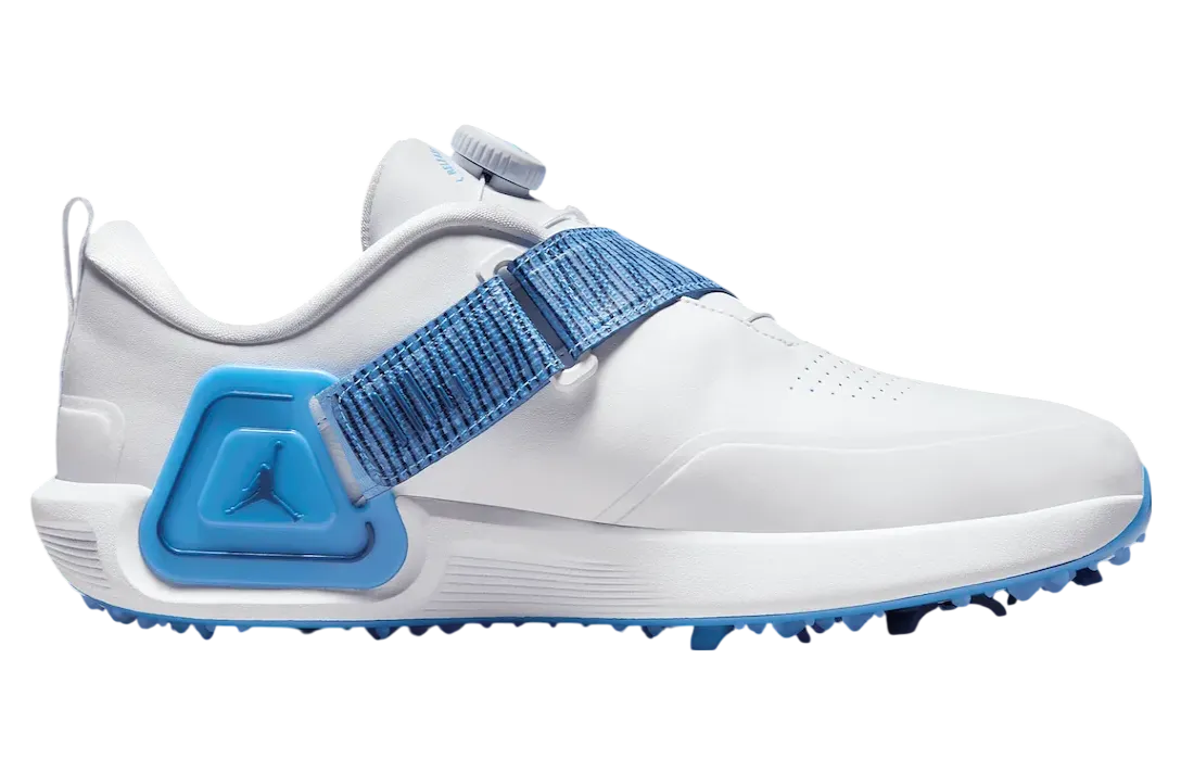 jordan air rev golf white university blue 1