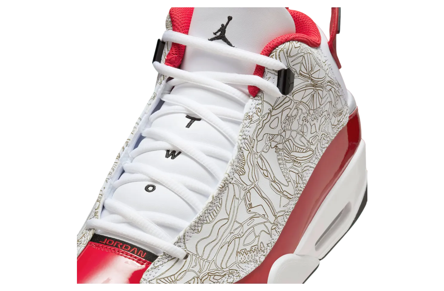 jordan dub zero red white 5