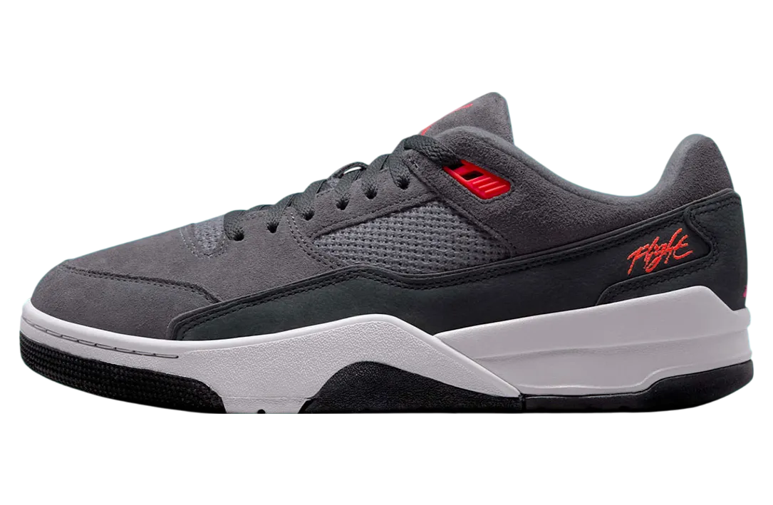 jordan flight court grey bright crimson