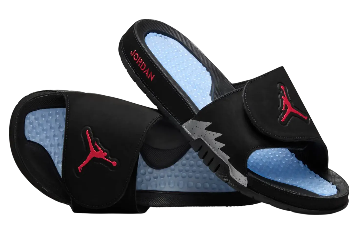 jordan hydro 5 black metallic silver 0