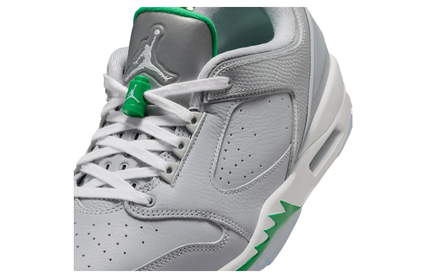 jordan sixty plus low wolf grey lucky green 5