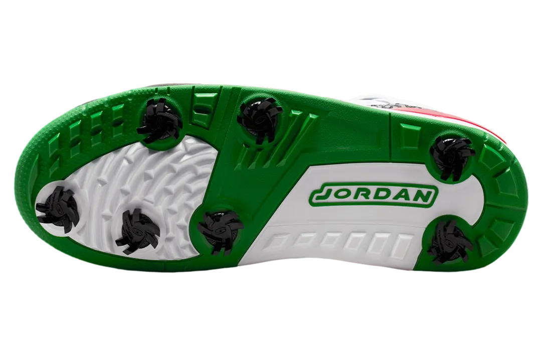 jordan spizike low golf white classic green 4