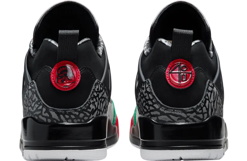 jordan spizike low og black varsity red 3
