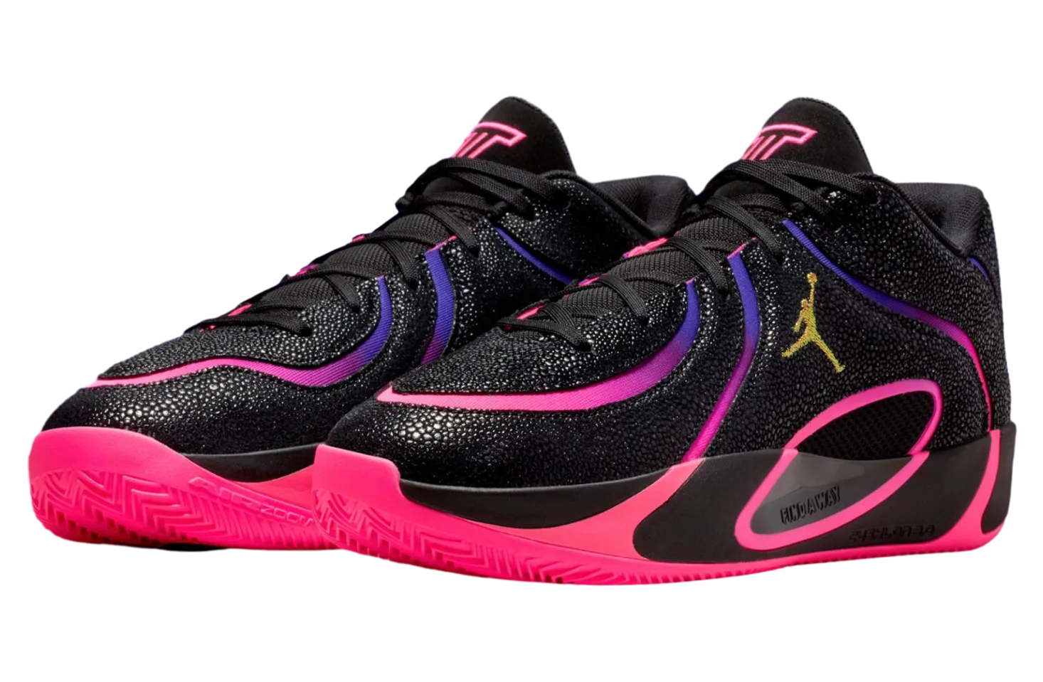 jordan tatum 4 black fierce purple 0