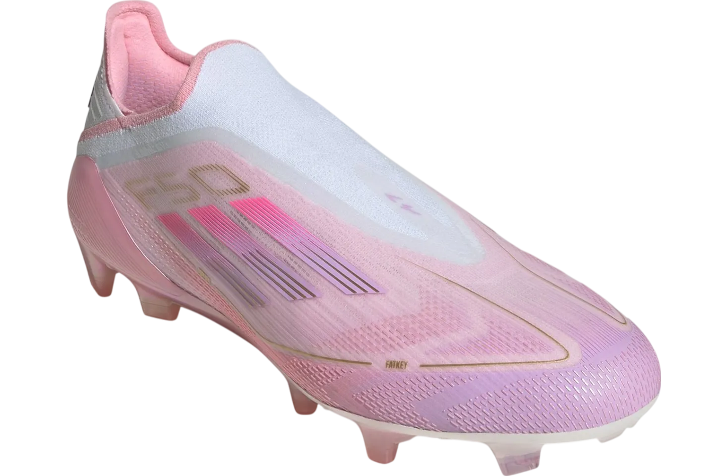 lamine yamal x adidas f50 clear pink purple glow 0