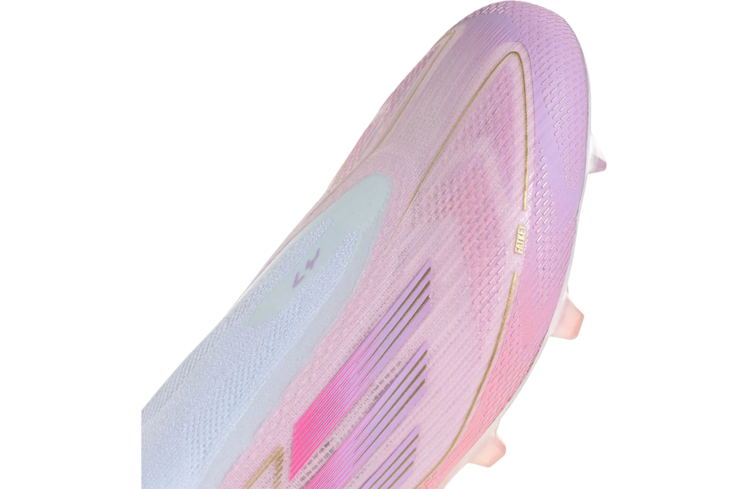 lamine yamal x adidas f50 clear pink purple glow 5