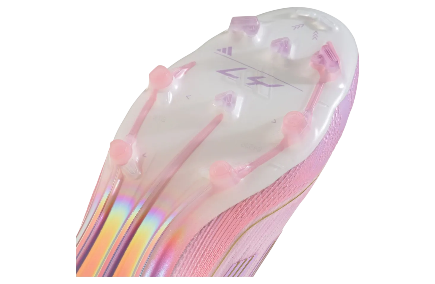 lamine yamal x adidas f50 clear pink purple glow 6