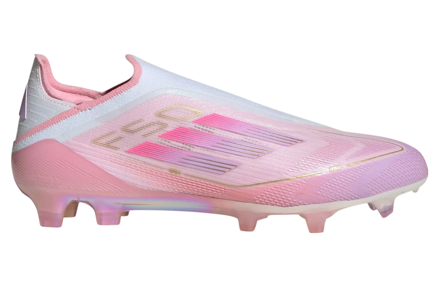 lamine yamal x adidas f50 clear pink purple glow