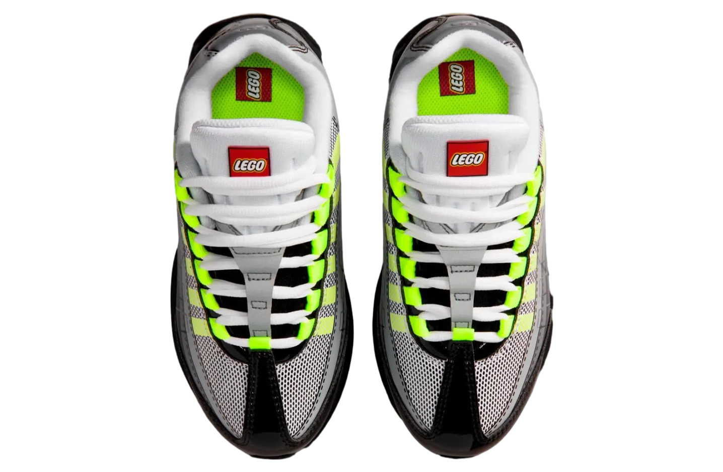 lego x nike air max 95 black metallic silver 3