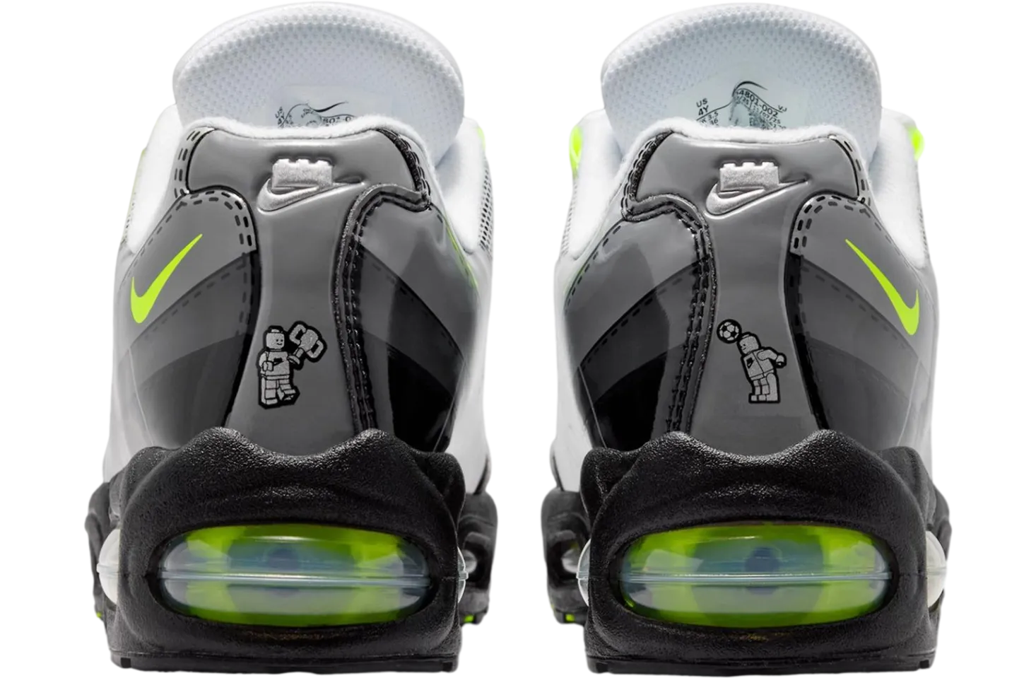 lego x nike air max 95 black metallic silver 4