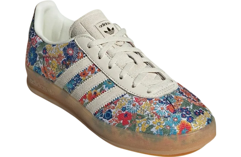 liberty london x adidas gazelle floral cream 0