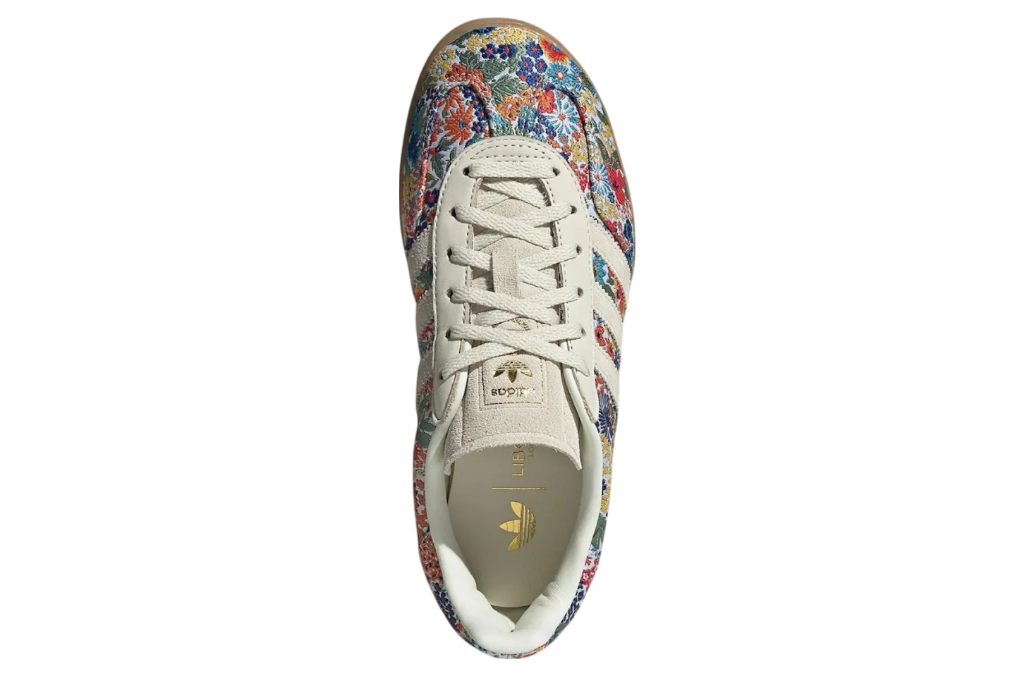 liberty london x adidas gazelle floral cream 2