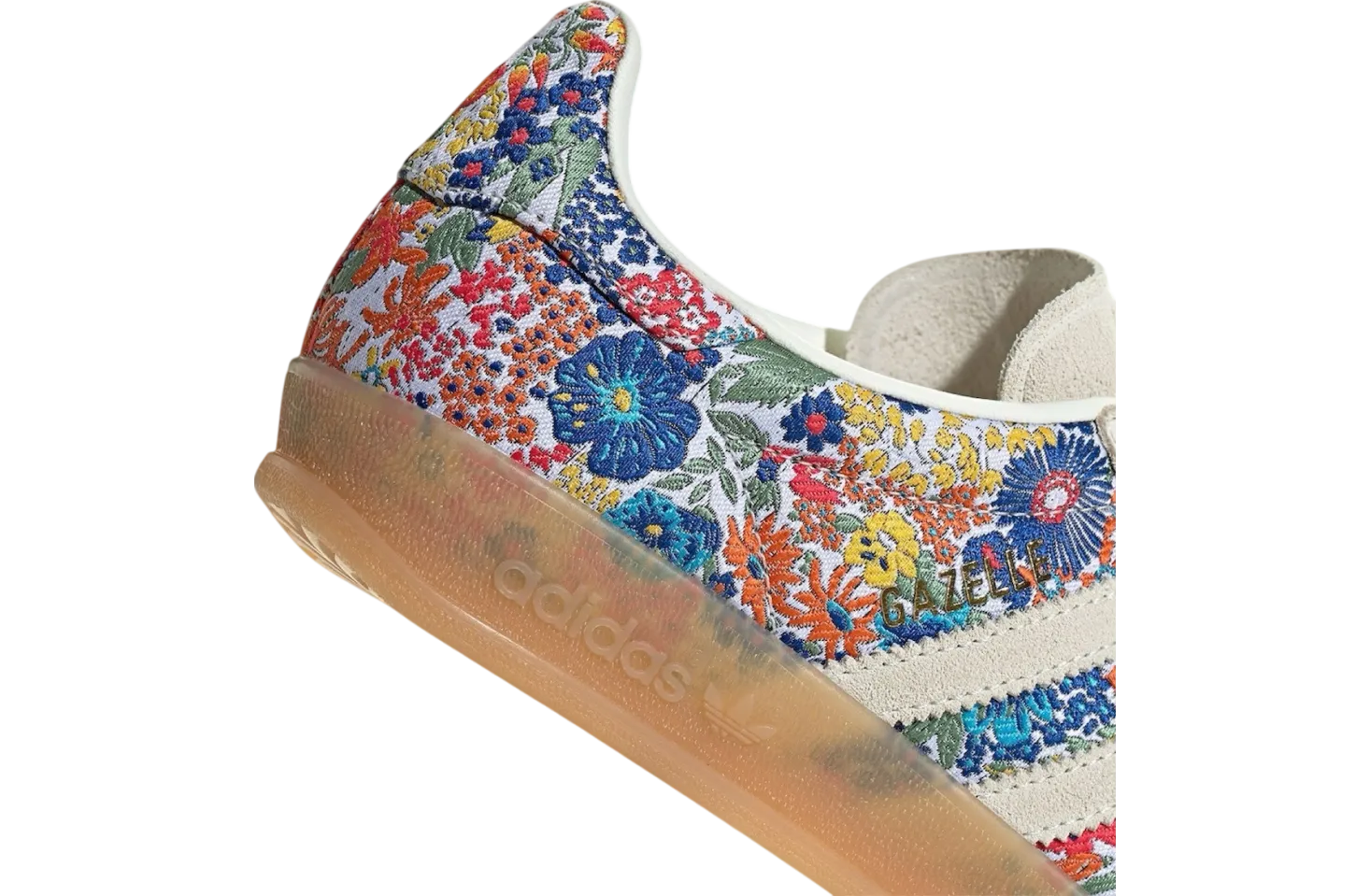 liberty london x adidas gazelle floral cream 4
