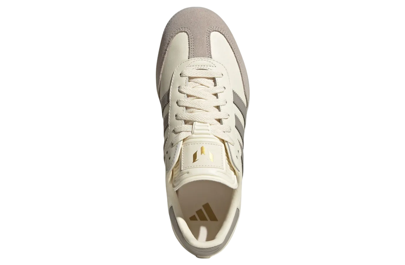 lionel messi x adidas samba cream white light brown 2