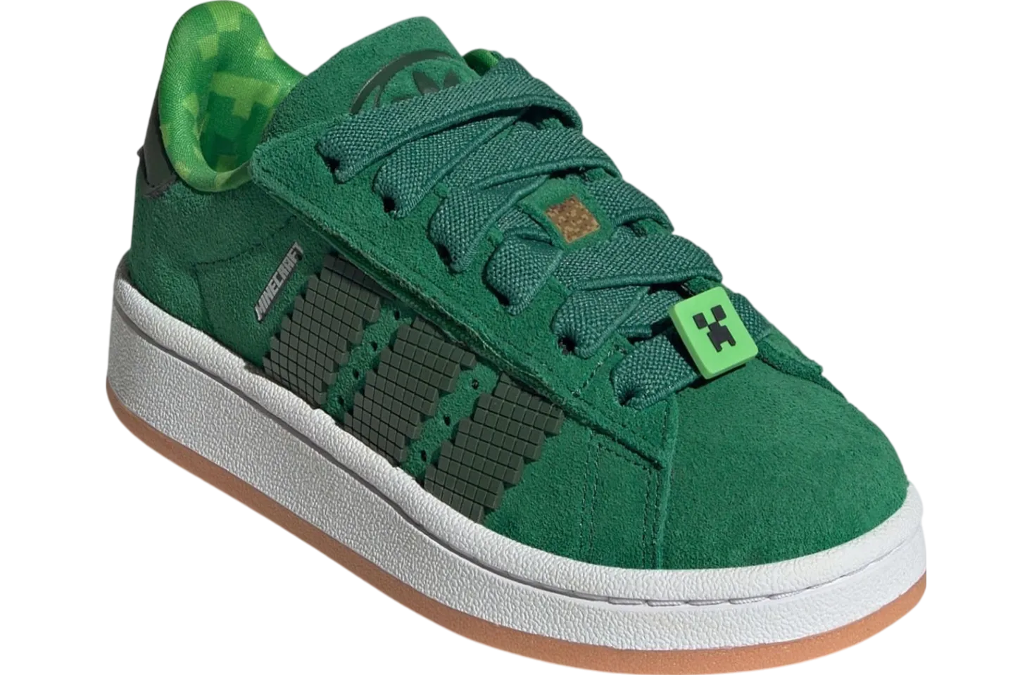 minecraft x adidas campus 00s green white gum 1