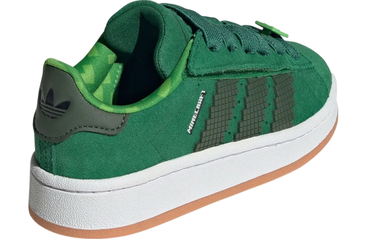 minecraft x adidas campus 00s green white gum 2