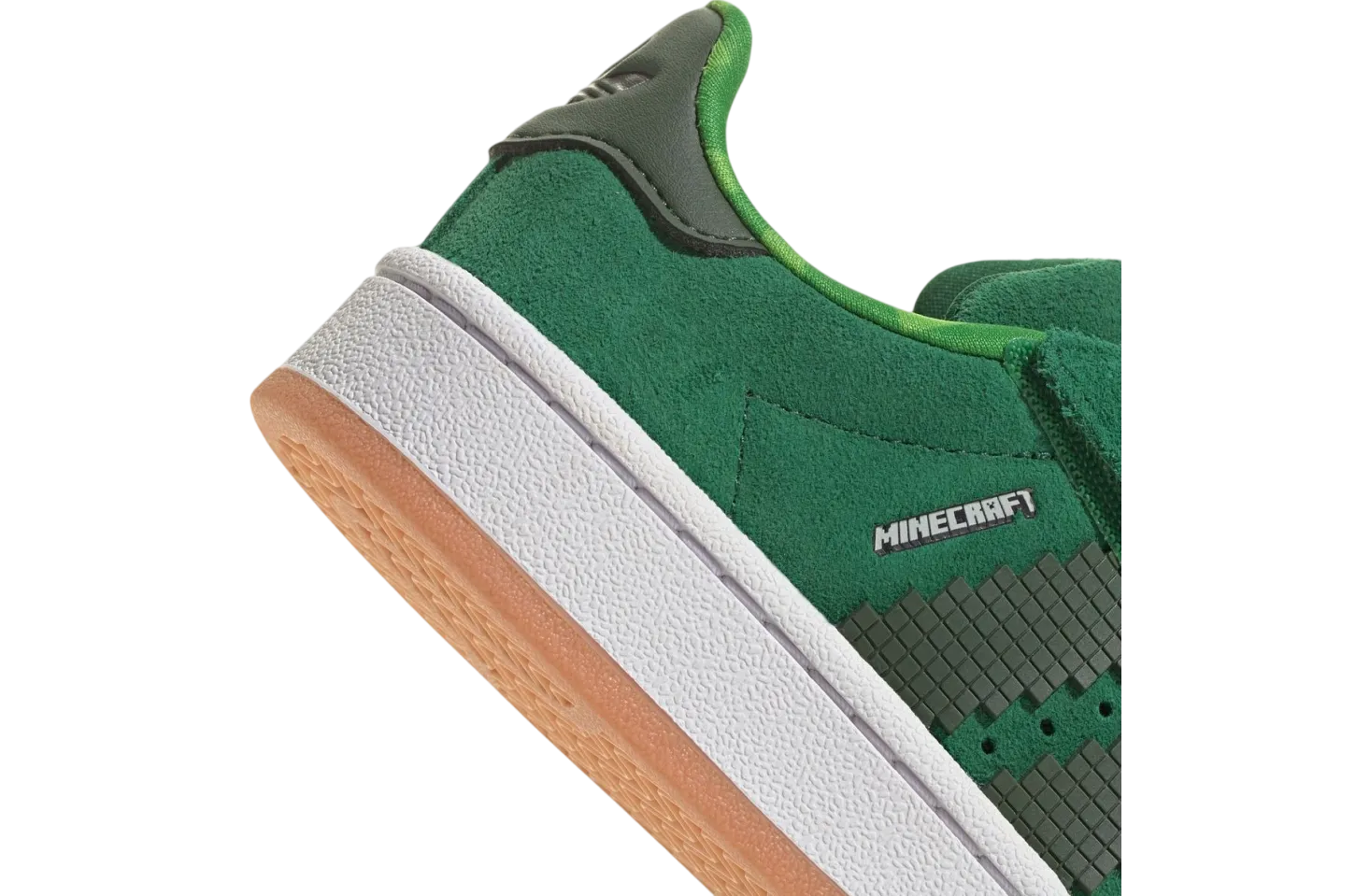 minecraft x adidas campus 00s green white gum 7