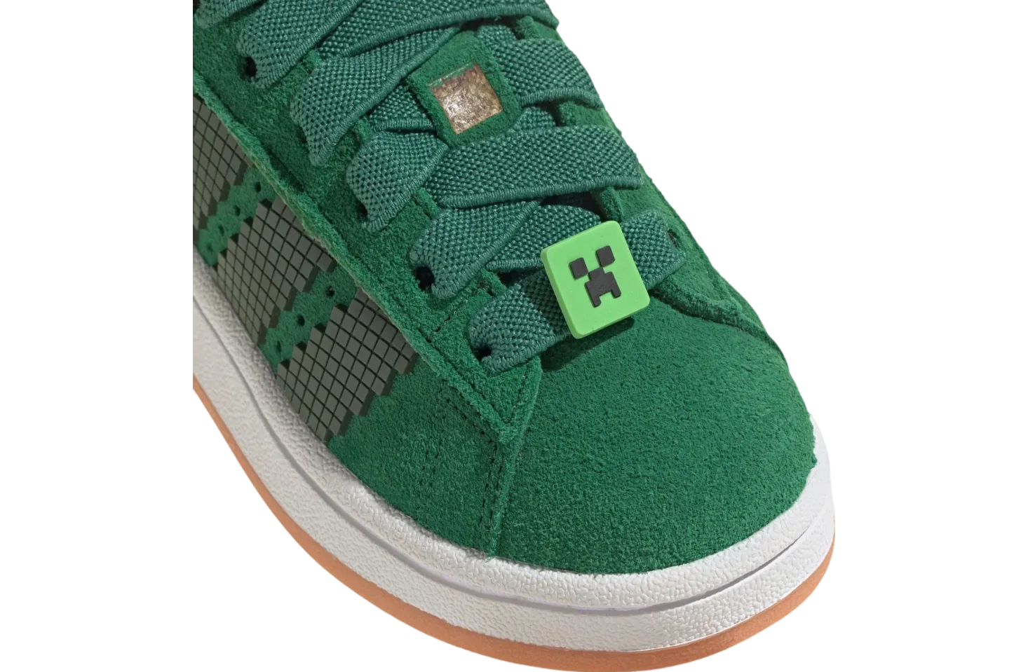 minecraft x adidas campus 00s green white gum 8