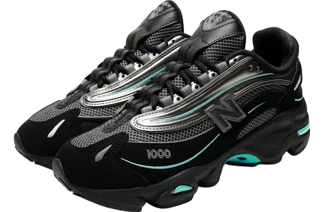 new balance 1000 black teal 0