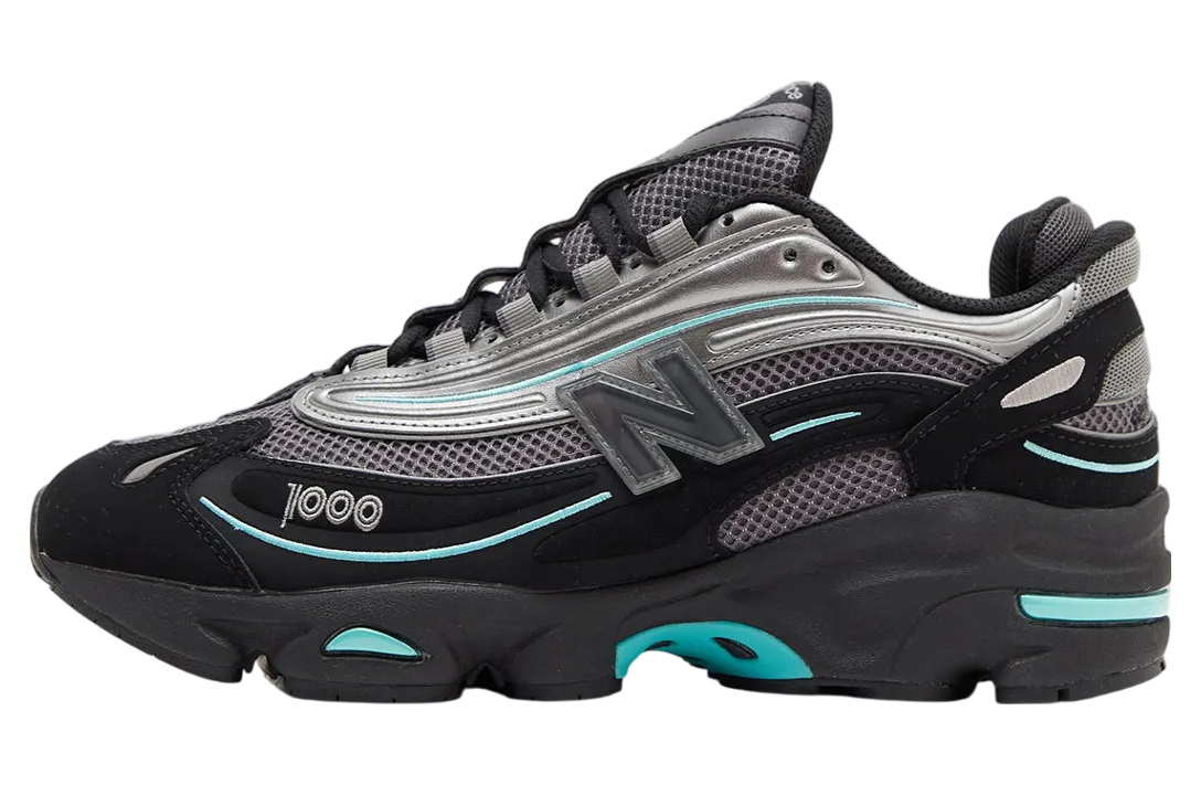 new balance 1000 black teal