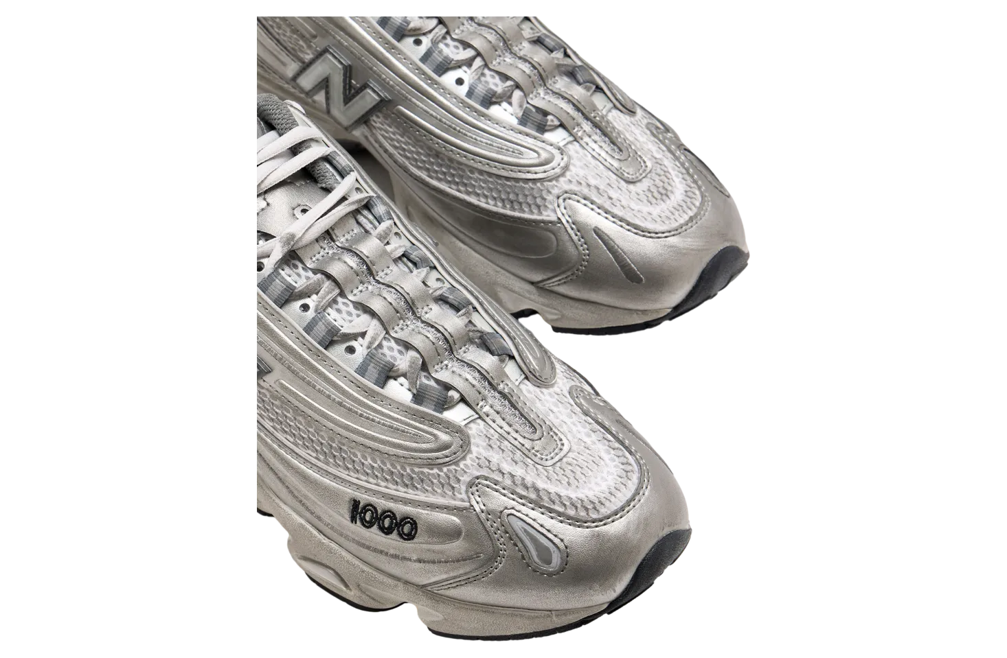 new balance 1000 silver metallic white 2