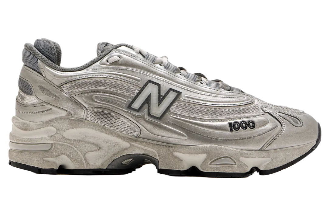 new balance 1000 silver metallic white