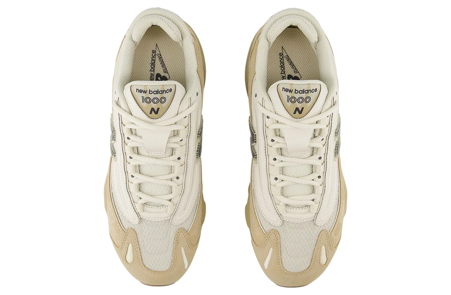 new balance 1000 white tan 2
